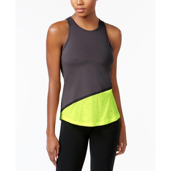 Ideology Womens Colorblocked Tank Top Size L - Picture 2 of 2